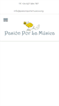 Mobile Screenshot of pasionporlamusica.org