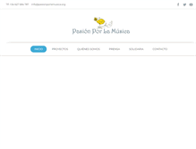 Tablet Screenshot of pasionporlamusica.org